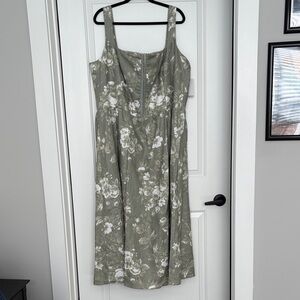 NWT Reformation Sage Floral Midi Dress